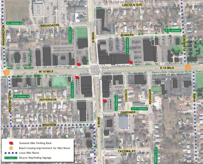 City of Clawson Downtown Bicycle & Pedestrian Plan – The Greenway 