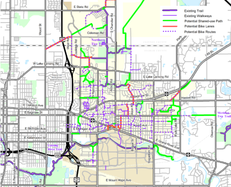 City of East Lansing Non-motorized Transportation Plan – The Greenway ...