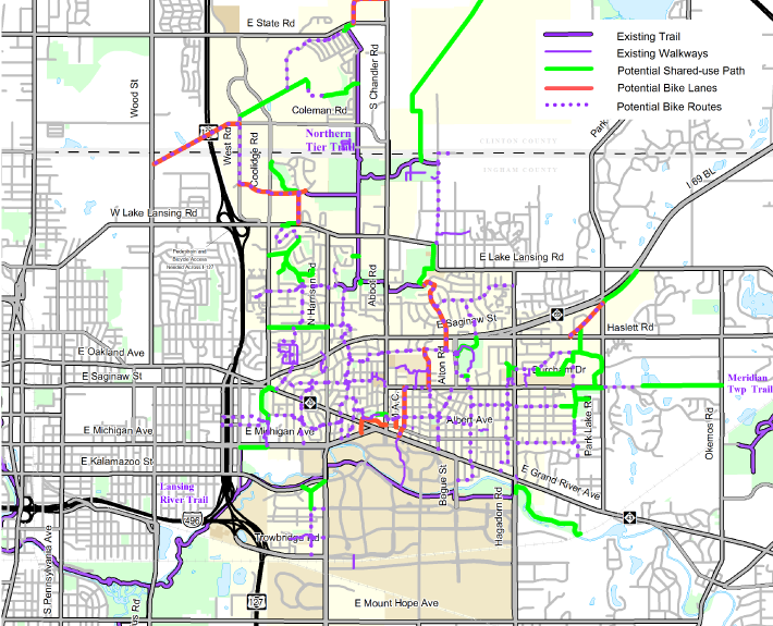 City of East Lansing Non-motorized Transportation Plan – The Greenway 