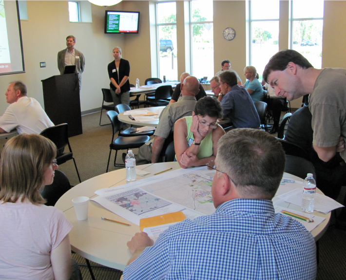 Image of public workshop for Springboro Bicycle and Pedestrian Plan